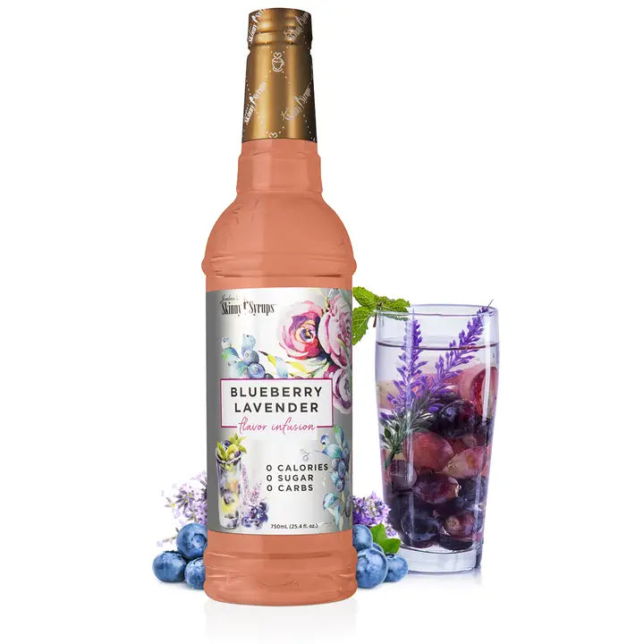 Sugar Free Blueberry Lavender Flavor Infusion Syrup by Jordan's Skinny Syrup