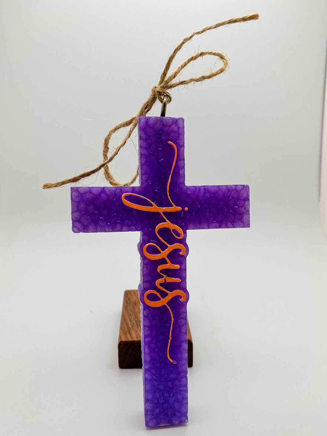 Purple "Jesus" Cross--Black Raspberry Vanilla Car Freshie by Dysart