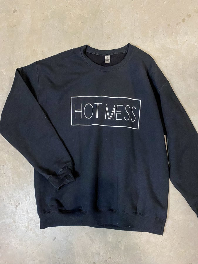 Haybou- Black- Hot Mess Sweatshirt