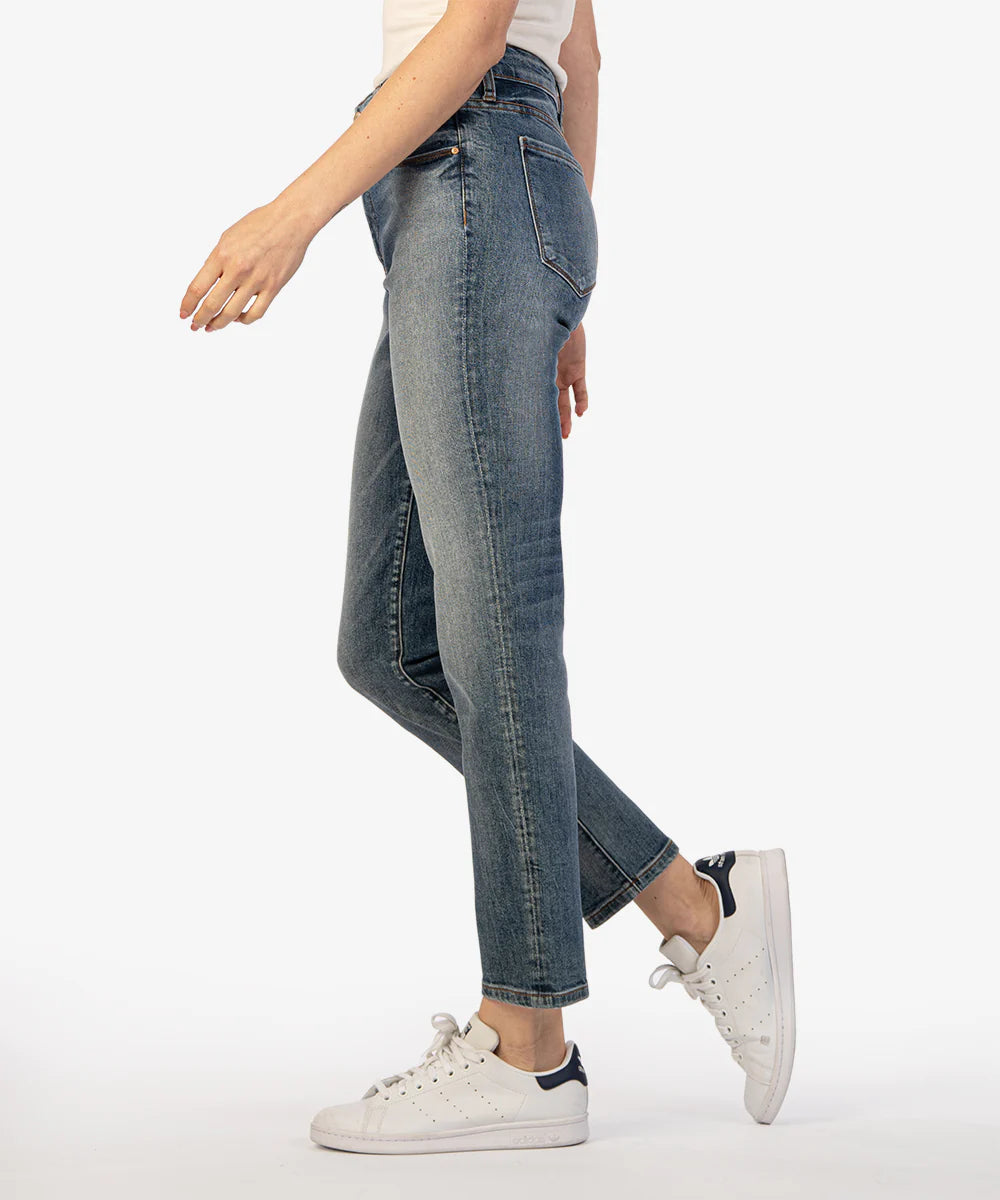 "Reese" High Rise Ankle Straight Jeans by KUT