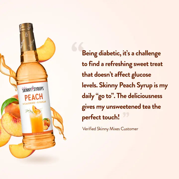 Sugar Free Peach Syrup by Jordan's Skinny Syrup