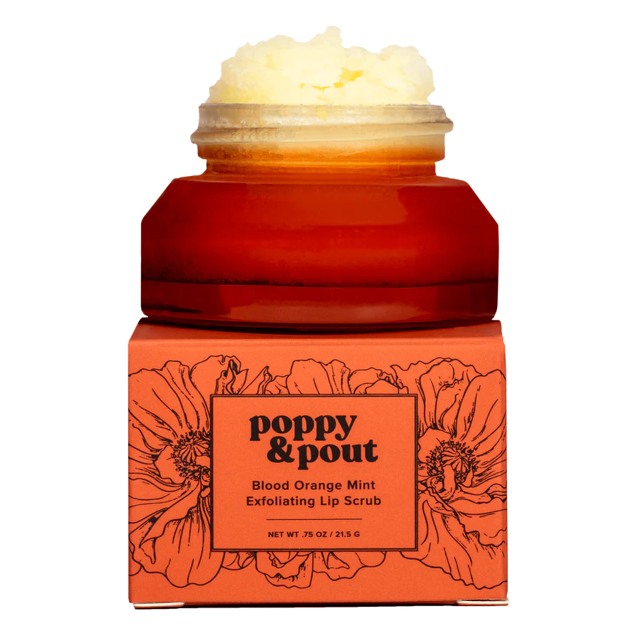 Blood Orange Mint Exfoliating Lib Scrub by Poppy & Pout